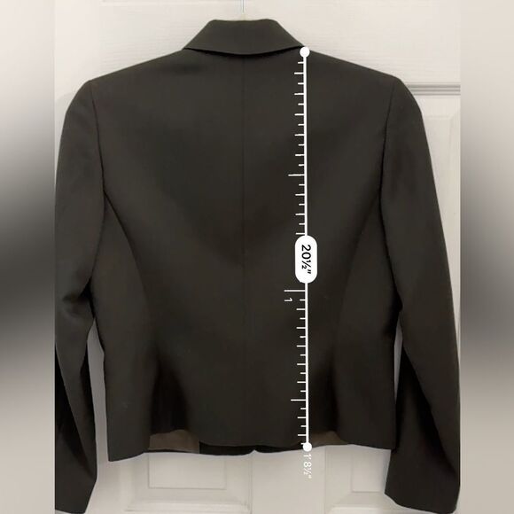 NWT J. Crew 100% Wool Green Blazer Size 4 Cropped Business Casual - Picture 4 of 5